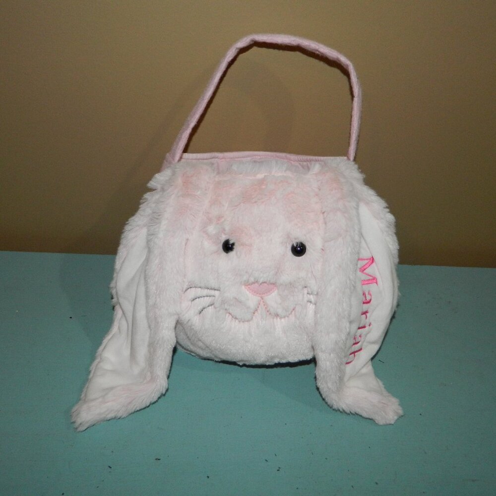 Pottery Barn Kids Long Ear Easter Rabbit Treat Bucket "Mariah" (J-17)